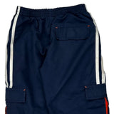 Age 4 Adidas Cargo Track Pants - Small Navy Polyester