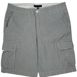 Tommy Hilfiger Pinstripe Cargo Shorts - 38W 10L Gray Cotton