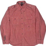 Tommy Hilfiger Shirt - Large Red Cotton