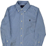 Age 5 Ralph Lauren Checked Shirt - XS Blue Cotton