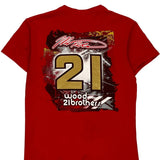 Matt Dibenedetto Wood 21 Brothers Nascar T-Shirt - Medium Red Cotton