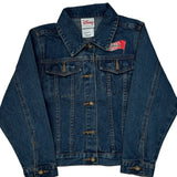 Lightning Mcqueen Disney Cartoon Denim Jacket - Small Blue Cotton
