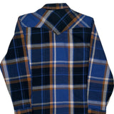 Levis Checked Flannel Shirt - Medium Blue Cotton