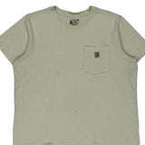 Carhartt T-Shirt - 2XL Green Cotton