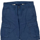 Levis Cargo Shorts - 34W 10L Blue Cotton