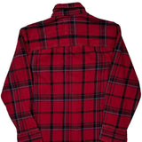 Dickies Checked Flannel Shirt - Medium Red Cotton