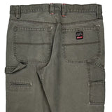 Unbranded Double Knee Carpenter Trousers - 34W 30L Grey Cotton