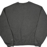 Starter Sweatshirt - Large Gray Cotton Blend