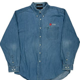 Cook Logo Tommy Hilfiger Denim Shirt - XL Blue Cotton