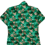Malibu Surf Floral Hawaiian Shirt - XL Green Polyester