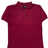 Adidas Polo Shirt - Medium Red Cotton
