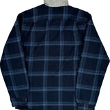 Wrangler Checked Flannel Shirt - Small Blue Cotton