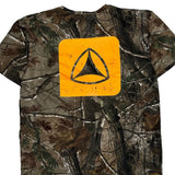 Yellow Triangle Logo Active Spirit T-Shirt - Large Camo Cotton