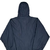 Reebok Reversible Windbreaker - Large Navy Nylon