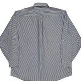 Vintage Tommy Hilfiger Striped Shirt - Large Blue Cotton