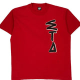 Screen Stars Single Stitch T-Shirt - XL Red Cotton Blend