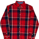Tall American Eagle Checked Shirt - Large Red Cotton