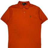 Polo By Ralph Lauren Polo Shirt - Medium Orange Cotton