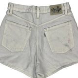 Levis Denim Shorts - 28W UK 8 White Cotton