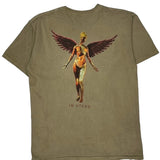 Nirvana Band T-Shirt - Small Khaki Cotton