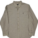 Ralph Lauren Checked Shirt - 2XL Beige Cotton