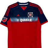 Age 15-16 Chicago Fire Adidas Football Shirt - XL Red Polyester
