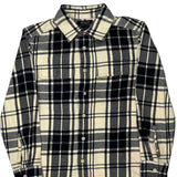 Age 10-12 Polo By Ralph Lauren Checked Flannel Shirt - Medium Black & White Cotton