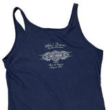 Motorcycles Harley Davidson Graphic Tank Top - Large Blue Cotton