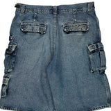 First Down Cargo Shorts - 38W 11L Blue Cotton