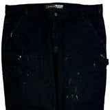 Carhartt Double Knee Carpenter Pants - 40W 30L Black Cotton