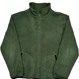 Tommy Hilfiger Fleece Jacket - XL Green Polyester
