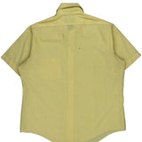 Manstyle Short Sleeve Shirt - Large Yellow Polyester Blend