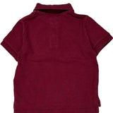 Age 2 Polo By Ralph Lauren Polo Shirt - 2XS Burgundy Cotton