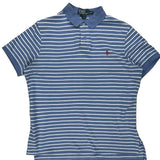 Polo By Ralph Lauren Striped Polo Shirt - XL Blue Cotton