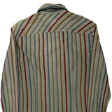 Armani Exchange Striped Shirt - Medium Multicoloured Cotton