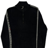 Tommy Hilfiger 1/4 Zip - Large Black Cotton