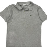 Age 14 Lacoste Polo Shirt - Large Gray Cotton