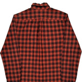 Levis Checked Flannel Shirt - Medium Red Cotton