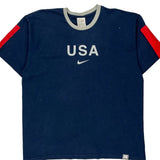 Vintage Usa Nike T-Shirt - XL Blue Cotton