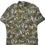 Pierre Cardin Hawaiian Shirt - Large Green Viscose