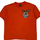Washington, Dc Harley Davidson Graphic T-Shirt - 2XL Orange Cotton