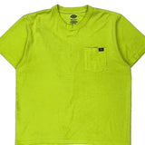 Dickies T-Shirt - 2XL Yellow Cotton Blend