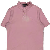 Polo By Ralph Lauren Polo Shirt - Medium Pink Cotton