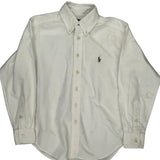 Age 6-7 Ralph Lauren Shirt - Small White Cotton