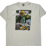 Green Bay Packers Fruit Of The Loom Single Stitch T-Shirt - 3XL White Cotton