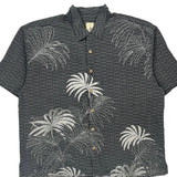 Jamaica Jaxx Floral Hawaiian Shirt - 2XL Grey Silk