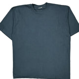 Blank Unbranded Single Stitch T-Shirt - 2XL Blue Cotton