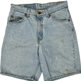 Levis Denim Shorts - 28W UK 10 Light Wash Cotton