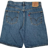 Levis Denim Shorts - 33W 10L Blue Cotton