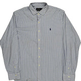Polo By Ralph Lauren Checked Shirt - XL Blue Cotton